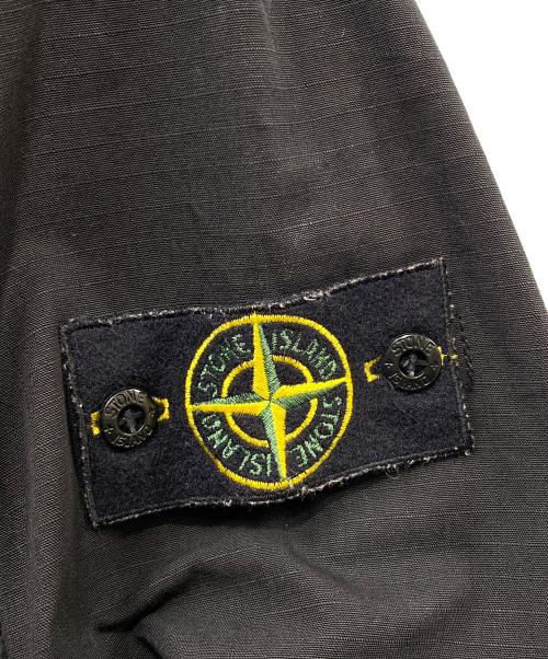 STONE ISLAND（ストーンアイランド）STONE ISLAND (ストーンアイランド) Ripstop Garment Dyed Overshirt ブラック サイズ:SIZE Mの古着・服飾アイテム