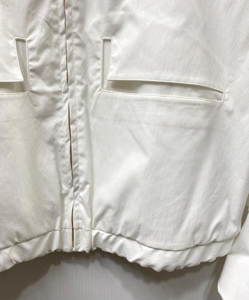 RANDY（ランディー）Randy (ランディー) 24SSLameモックネックブルゾン ホワイト サイズ:SIZE 2の古着・服飾アイテム