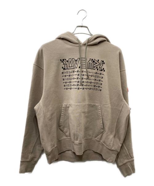 C.E（シーイー）C.E (シーイー キャブエンプト) STRICT EQUIVALENT TO HOODY ベージュ×ブラック サイズ:SIZE Mの古着・服飾アイテム