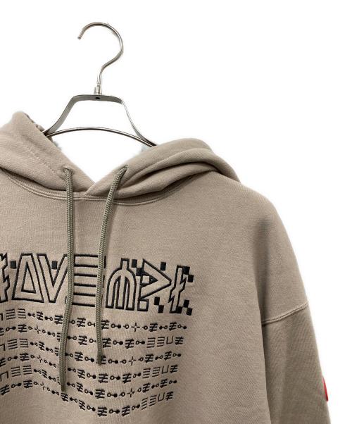 C.E（シーイー）C.E (シーイー キャブエンプト) STRICT EQUIVALENT TO HOODY ベージュ×ブラック サイズ:SIZE Mの古着・服飾アイテム