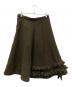 tricot COMME des GARCONS（トリココムデギャルソン）の古着「ウールフリルスカート」｜オリーブ