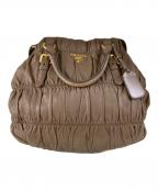 ）の古着「NAPPA GAUFRE ギャザー2WAYバッグ」｜ブラウン