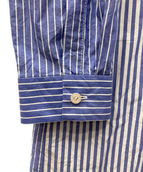 MORABITO（モラビト）MORABITO (モラビト) ストライプシャツワンピース ブルー×ホワイト サイズ:Freeの古着・服飾アイテム