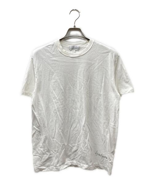 YOHJI YAMAMOTO（ヨウジヤマモト）YOHJI YAMAMOTO (ヨウジヤマモト) ロゴプリントTシャツ ホワイト サイズ:3の古着・服飾アイテム