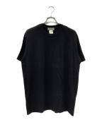 YOHJI YAMAMOTOヨウジヤマモト）の古着「バックロゴプリントTシャツ」｜ブラック