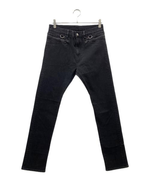 UNDERCOVERISM（アンダーカバーイズム）UNDERCOVERISM (アンダーカバーイズム) ウエストチャックデザインストレッチデニムパンツ ブラック サイズ:SIZE 3の古着・服飾アイテム
