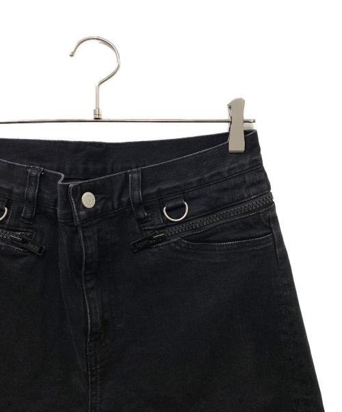 UNDERCOVERISM（アンダーカバーイズム）UNDERCOVERISM (アンダーカバーイズム) ウエストチャックデザインストレッチデニムパンツ ブラック サイズ:SIZE 3の古着・服飾アイテム