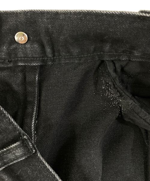 UNDERCOVERISM（アンダーカバーイズム）UNDERCOVERISM (アンダーカバーイズム) ウエストチャックデザインストレッチデニムパンツ ブラック サイズ:SIZE 3の古着・服飾アイテム