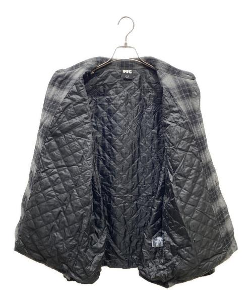 FTC（エフティーシー）FTC (エフティーシー) QUILTED LINED PLAID NEL SHIRT チェックネルシャツ グレー×ブラック サイズ:SIZE Lの古着・服飾アイテム