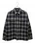 FTC（エフティーシー）の古着「QUILTED LINED PLAID NEL SHIRT チェックネルシャツ」｜グレー×ブラック