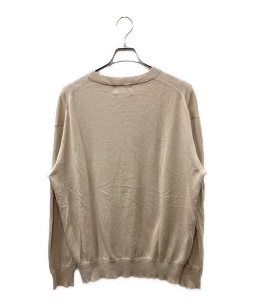 UNUSED（アンユーズド）UNUSED (アンユーズド) 12G KNIT PULLOVER  コットンニット ベージュ サイズ:4の古着・服飾アイテム