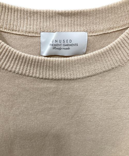 UNUSED（アンユーズド）UNUSED (アンユーズド) 12G KNIT PULLOVER  コットンニット ベージュ サイズ:4の古着・服飾アイテム