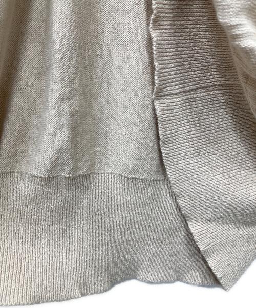 UNUSED（アンユーズド）UNUSED (アンユーズド) 12G KNIT PULLOVER  コットンニット ベージュ サイズ:4の古着・服飾アイテム