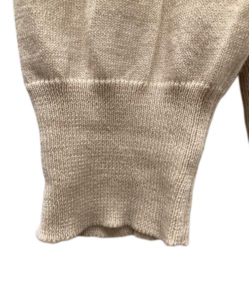 UNUSED（アンユーズド）UNUSED (アンユーズド) 12G KNIT PULLOVER  コットンニット ベージュ サイズ:4の古着・服飾アイテム