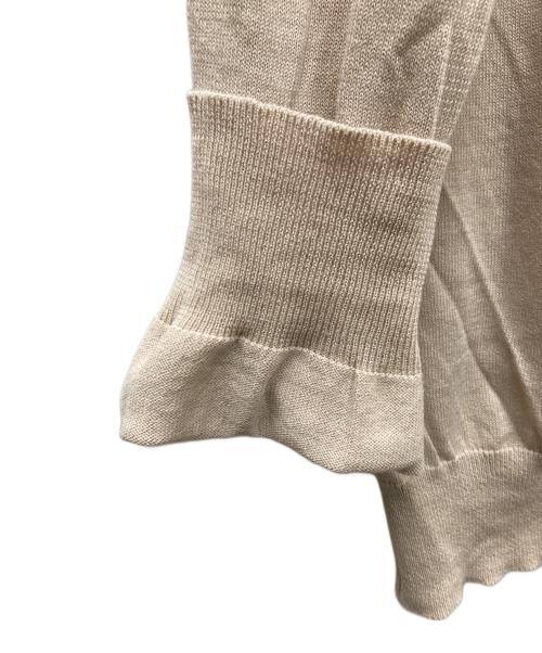 UNUSED（アンユーズド）UNUSED (アンユーズド) 12G KNIT PULLOVER  コットンニット ベージュ サイズ:4の古着・服飾アイテム
