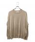 UNUSED（アンユーズド）の古着「12G KNIT PULLOVER  コットンニット」｜ベージュ