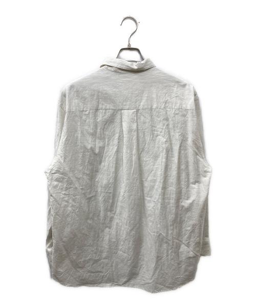 LOEFF（ロエフ）LOEFF (ロエフ) コットンシルク ブロード レギュラーカラーシャツ ホワイト サイズ:2の古着・服飾アイテム