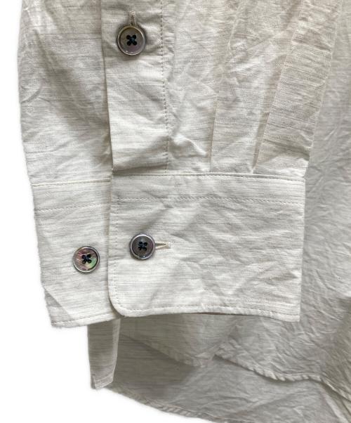 LOEFF（ロエフ）LOEFF (ロエフ) コットンシルク ブロード レギュラーカラーシャツ ホワイト サイズ:2の古着・服飾アイテム