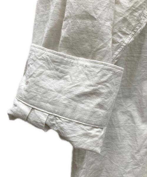 LOEFF（ロエフ）LOEFF (ロエフ) コットンシルク ブロード レギュラーカラーシャツ ホワイト サイズ:2の古着・服飾アイテム
