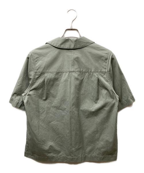 AURALEE（オーラリー）AURALEE (オーラリー) WASHED FINX HERRINGBONE S／S グリーン サイズ:1の古着・服飾アイテム