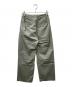 AURALEE (オーラリー) WASHED FINX HERRINGBONE BELTED PANTS グリーン：10000円