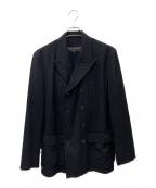 COMME des GARCONS HOMME PLUSコムデギャルソンオムプリュス）の古着「縮絨 ダブルデザインジャケット」｜ブラック