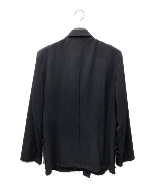 COMME des GARCONS HOMME PLUS（コムデギャルソンオムプリュス）COMME des GARCONS HOMME PLUS (コムデギャルソンオムプリュス) 縮絨 ダブルデザインジャケット ブラック サイズ:Mの古着・服飾アイテム