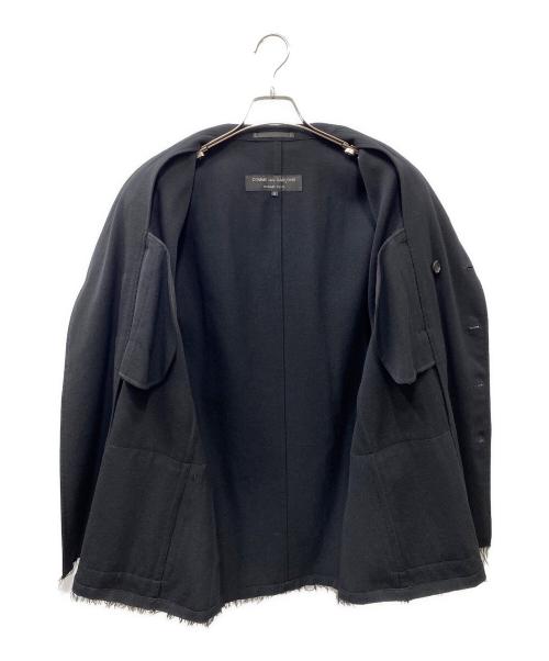 COMME des GARCONS HOMME PLUS（コムデギャルソンオムプリュス）COMME des GARCONS HOMME PLUS (コムデギャルソンオムプリュス) 縮絨 ダブルデザインジャケット ブラック サイズ:Mの古着・服飾アイテム