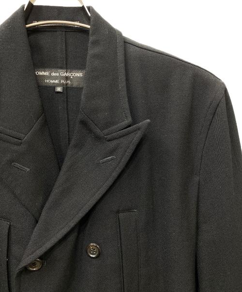 COMME des GARCONS HOMME PLUS（コムデギャルソンオムプリュス）COMME des GARCONS HOMME PLUS (コムデギャルソンオムプリュス) 縮絨 ダブルデザインジャケット ブラック サイズ:Mの古着・服飾アイテム