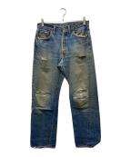 LEVI'Sリーバイス）の古着「501XX 紙パッチギャラ入り デニムパンツ」｜インディゴ