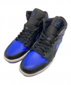 NIKEナイキ）の古着「AIR JORDAN 1 MID」｜ブルー×ブラック
