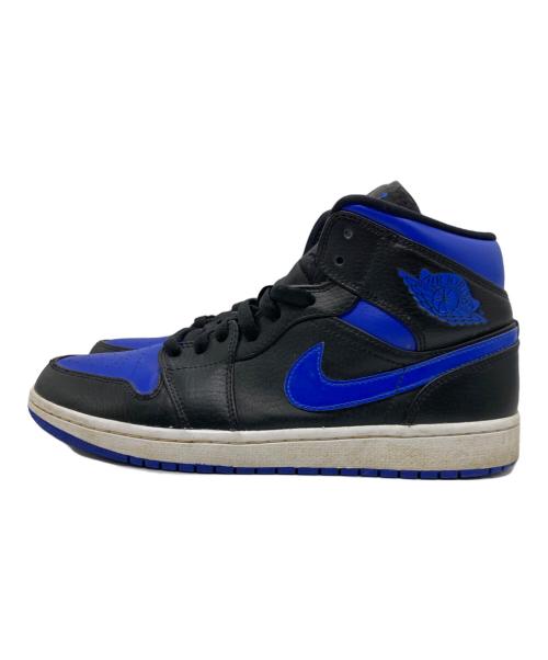 NIKE（ナイキ）NIKE (ナイキ) AIR JORDAN 1 MID ブルー×ブラック サイズ:27.0の古着・服飾アイテム