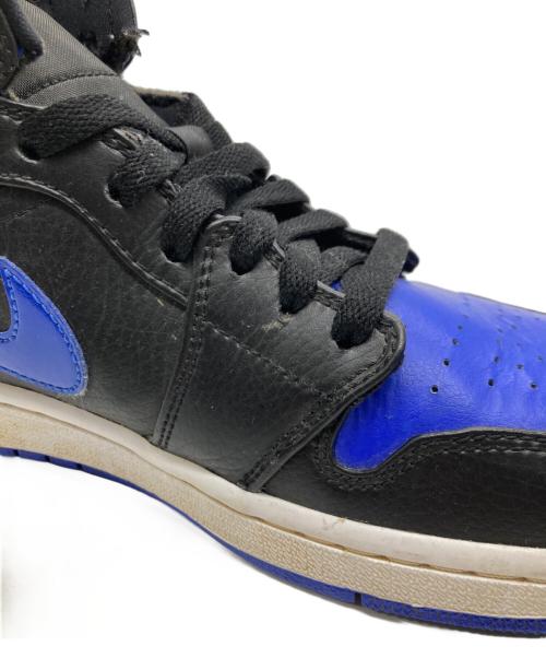 NIKE（ナイキ）NIKE (ナイキ) AIR JORDAN 1 MID ブルー×ブラック サイズ:27.0の古着・服飾アイテム