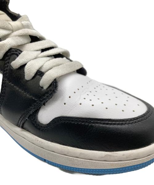 NIKE（ナイキ）NIKE (ナイキ) WMNS AIR JORDAN 1 MID WHITE/BLACK ブルー×ブラック サイズ:28.0の古着・服飾アイテム