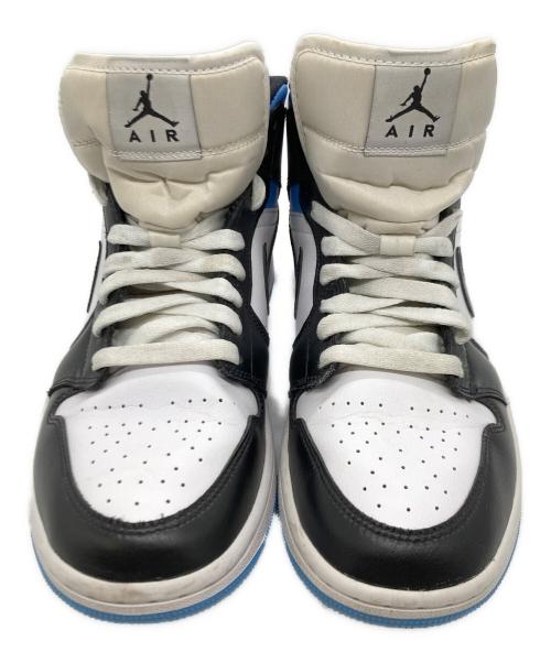 NIKE（ナイキ）NIKE (ナイキ) WMNS AIR JORDAN 1 MID WHITE/BLACK ブルー×ブラック サイズ:28.0の古着・服飾アイテム