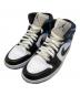 NIKE（ナイキ）の古着「WMNS AIR JORDAN 1 MID WHITE/BLACK」｜ブルー×ブラック