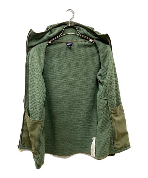 Patagonia（パタゴニア）Patagonia (パタゴニア) R1 AIR FULL-ZIP HOODY フリースジャケット グリーン サイズ:Lの古着・服飾アイテム