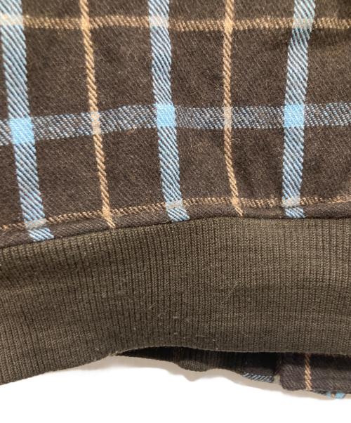 have a good time（ハブアグッドタイム）have a good time (ハブアグッドタイム) グッドボーイロゴチェックMA-1ジャケット ブラウン サイズ:Ｍの古着・服飾アイテム