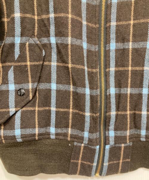 have a good time（ハブアグッドタイム）have a good time (ハブアグッドタイム) グッドボーイロゴチェックMA-1ジャケット ブラウン サイズ:Ｍの古着・服飾アイテム