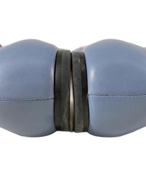 VALENTINO（ヴァレンティノ）VALENTINO (ヴァレンティノ) Tストラップフラットシューズ スカイブルー サイズ:38の古着・服飾アイテム