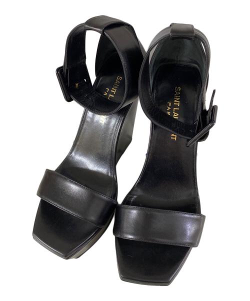 Saint Laurent Paris（サンローランパリ）Saint Laurent Paris (サンローランパリ) ハイヒールサンダル ブラック サイズ:36の古着・服飾アイテム