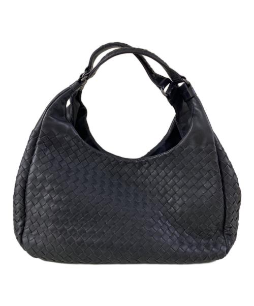 BOTTEGA VENETA（ボッテガベネタ）BOTTEGA VENETA (ボッテガベネタ) カンパーナ イントレチャート レザーハンドバッグ ブラック サイズ:OneSizeの古着・服飾アイテム