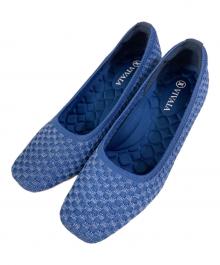 VIVAIA（ビバイア）の古着「アーモンドトゥ ヒールパンプス」｜ブルー