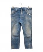 DSQUARED2ディースクエアード）の古着「Skater Jean カットオフデニムパンツ」｜インディゴ