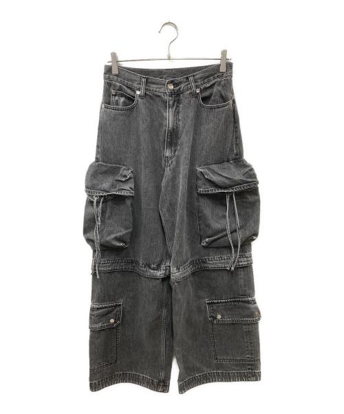 MAISON SPECIAL（メゾンスペシャル）MAISON SPECIAL (メゾンスペシャル) Low Waist Cargo Denim Pants カーゴパンツ ブラック サイズ:38の古着・服飾アイテム