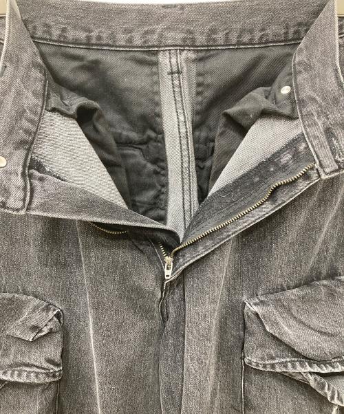 MAISON SPECIAL（メゾンスペシャル）MAISON SPECIAL (メゾンスペシャル) Low Waist Cargo Denim Pants カーゴパンツ ブラック サイズ:38の古着・服飾アイテム