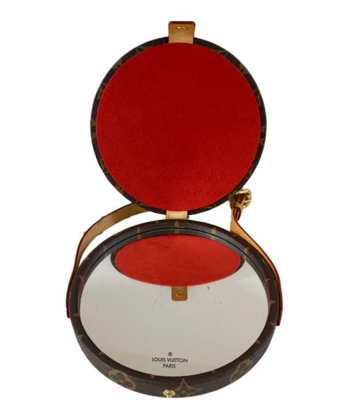 LOUIS VUITTON（ルイ ヴィトン）LOUIS VUITTON (ルイ ヴィトン) BROWN ROUND HANG ON MIRROR モノグラム ハンドミラー ブラウン サイズ:OneSizeの古着・服飾アイテム