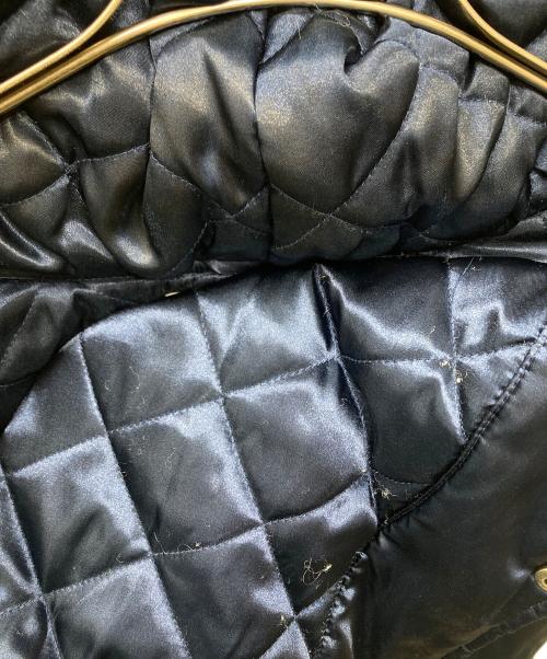 SUPREME（シュプリーム）Supreme (シュプリーム) Champion (チャンピオン) 18AW Hooded Satin Varsity Jacket スタジャン ネイビー サイズ:Lの古着・服飾アイテム