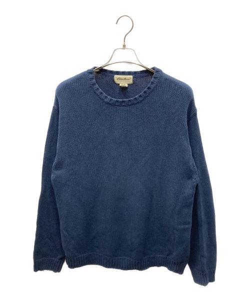 Eddie Bauer（エディーバウアー）Eddie Bauer (エディーバウアー) 90s コットンニット ネイビー サイズ:SIZE Mの古着・服飾アイテム