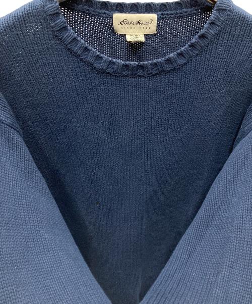 Eddie Bauer（エディーバウアー）Eddie Bauer (エディーバウアー) 90s コットンニット ネイビー サイズ:SIZE Mの古着・服飾アイテム